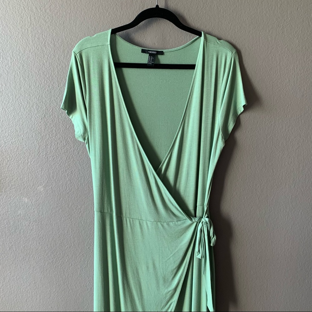 Forever 21 midi wrap dress